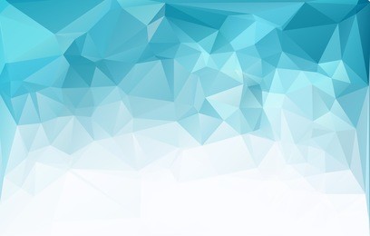 blue light polygonal mosaic background, vector illustration,  business design templates