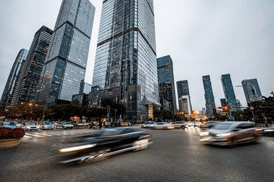 urban traffic at shenzhen city