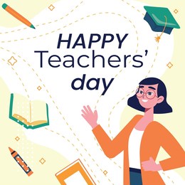world teacher’s day poster design