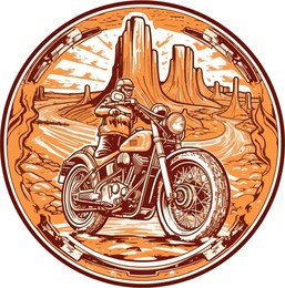 motorcycle  in front of a desert hand drawn illustration, motorcycle hand drawn illustration design, tshirt design illustration