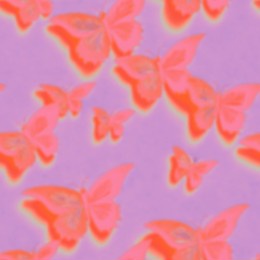 smooth gradient illustration dreamy seamless pattern background. iridescent vivid rainbow colors, butterflies. abstract y2k background. vaporwave 80s, 90s. wallpaper. blue, turquoise, yellow, pink