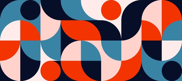 minimalist geometric artwork poster full of colors with simple shapes and figures. abstract dot vector pattern design in scandinavian style for web banners, business presentations, branding, wallpaper