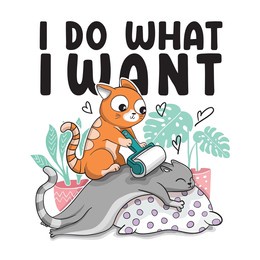 cute cat vector illustration.cute t shirt graphics for kids.pet and lettering poster.animal pattern print.cute cats doing massage.fun and funny cartoon kitty hand drawing.cute kitten funny slogans.