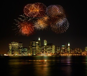 firework over new york