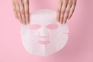 concept of face and skin care with cosmetic mask