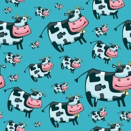 cute friendly cow pattern