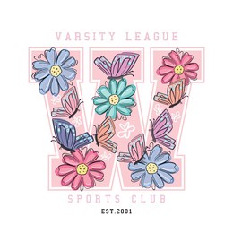 vintage lettering typography. beautiful flower and butterfly drawings. vector illustration design for fashion graphics, t shirt prints, posters.