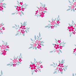 design of spring print with flowers for textile and dresses