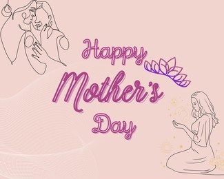 greeting card happy mother's day retro vibes 