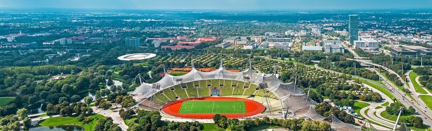 panoramic cityscape of munich, germany