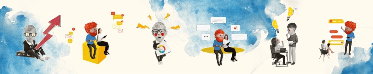 creative business design. analytical work, innovative approach with usage of artificial intelligence services. contemporary art. business, career development, innovation, modern technologies concept