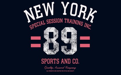 vintage college varsity new york slogan grunge, vintage new york typography slogan print, new york slogan print with grunge effect for graphic tee t shirt.