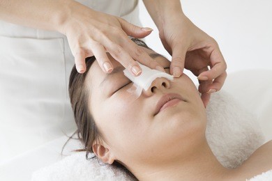 women undergoing a plastic surgery of the nose