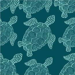 vector turtle seamless pattern 