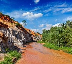 fairy stream (suoi tien), mui ne, vietnam. one of the tourist attractions in mui ne