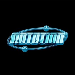 logotype of chrome elements for design poster, streetwear in y2k style. vector abstract logo in futurism aesthetics. 3d
chrome effect