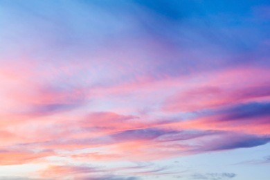 colorful of sky with clouds in the evening