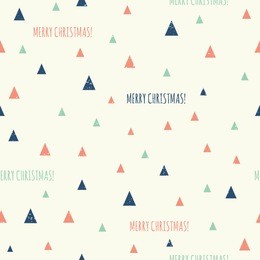 retro style geometric seamless pattern for christmas.