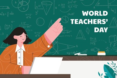 world teacher's day celebration. happy teacher's day background. october 5. world teachers day celebration. vector illustration. poster, banner, flyer, greeting card, post. international teachers' day