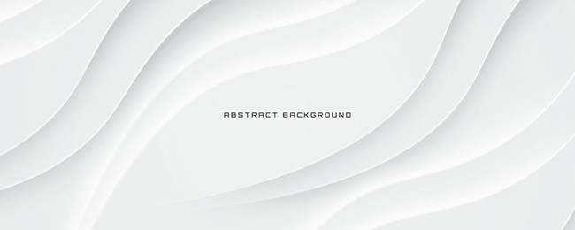 3d white geometric abstract background overlap layer on bright space with waves decoration. minimalist modern graphic design element cutout style concept for banner, flyer, card, or brochure cover