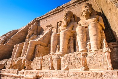 colossus of the great temple of ramesses ii, abu simbel, egypt