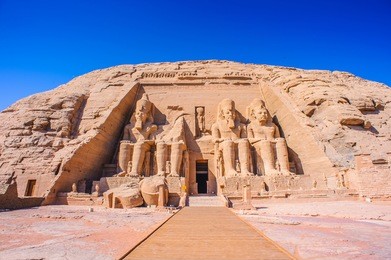 colossus of the great temple of ramesses ii, abu simbel, egypt