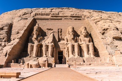 the great temple of ramesses ii, abu simbel, egypt