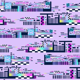 glitch effect seamless vector pattern. digital noise texture. old tv pixel decay, error, bug design. cyberpunk abstract background. trippy technology concept