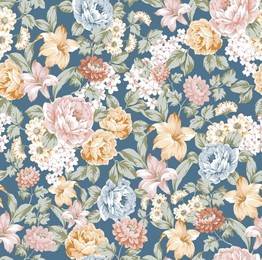 digital floral allover design pattern seamless textile professional work