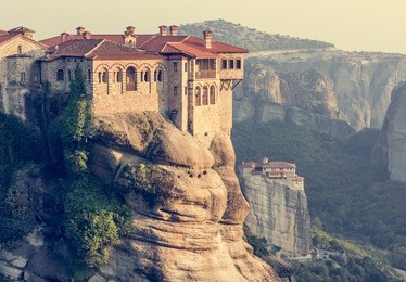 monastery of roussanou, unesco world heritage meteora, greece