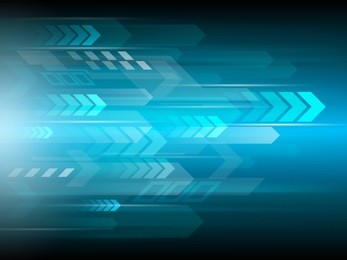 arrow communication abstract technology background