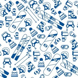 winter sports collection pattern