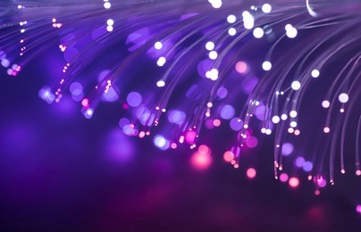  purple fiber optic background. shallow depth of field. selective focus.