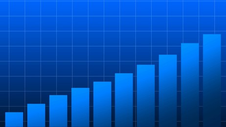 abstract graph chart of stock market trade background. growth up business financial investment or economic concept.