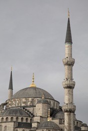 minarets of blue mosque in istanbul