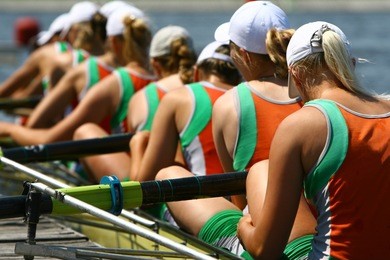 women's rowing team. eight.