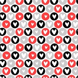 seamless vector backgrounds with heart for valentine's day.  great choice for wrapping paper pattern.