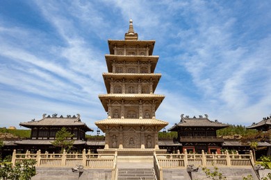 the temple of yungang grottoes in china