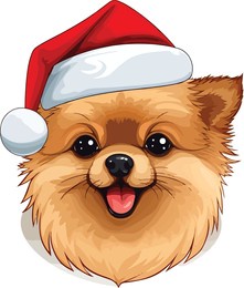 a clip art cute dog