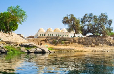 elephantine island is the famous tourist destination, aswan, egypt.