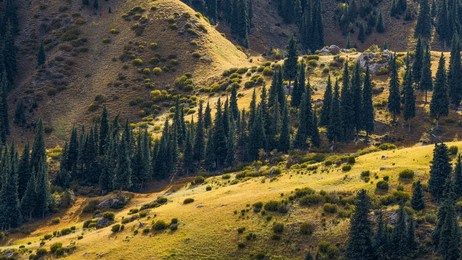 scenery of dalongchi on duku highway, national highway 217, xinjiang, china