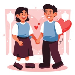 happy valentines day background. valentine's day celebration. february 14. cartoon vector illustration design for poster, banner, post, flyer, promotion, greeting, card, cover. valentines day template