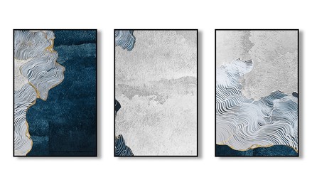 abstract texture alignment. sea, the scenery, oil painting, watercolor illustrations and gold element, background. modern printed suit. wall art
