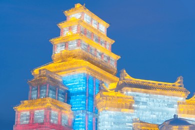 harbin international ice and snow sculpture festival is an annual winter festival that takes place in harbin, china. it is the world largest ice and snow festival.