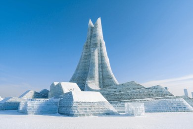 harbin international ice and snow sculpture festival is an annual winter festival that takes place in harbin, china. it is the world largest ice and snow festival.