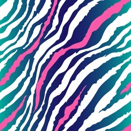 seamless vector bright colors zebra pattern. can be used for fabrics, wallpapers, scrap-booking, ornamental template for design and decoration, etc