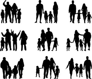 family silhouettes