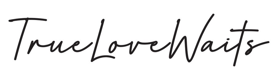 true love waits text on white background.