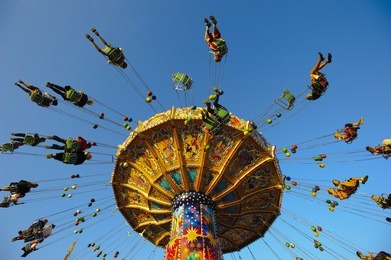 carousel at oktoberfest in munich