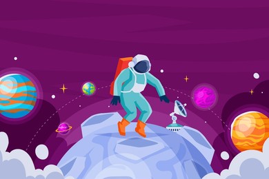 space background in gradient style